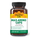 Země Life Maxi- Amino s 16 zdarma formulář aminokyseliny, 180 Vegetariánské kapsle, Certified gluten zdarma, Certified Vegetarian