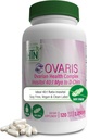 Zdraví Thru Nutrition OVARIS 124; ovariální zdravotní komplex 124; Inositol 40: 1 Myo to D-Chiro 124; Hormonální a ovariální funkce Podpora 124; vitamin B8 doplněk pro ženy 124; Certified Vegan Non- GMO 124; Balení 120