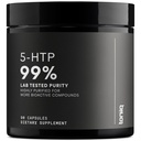 Toniiq Ultra vysoká síla 5HTP kapsle - 99% + Vysoce čištěný a biologicky dostupný - 12: 1 Koncentrovaný extrakt - 200mg - 90 Veggie Kapsle