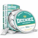 Deckiez Energy Pouches, 5 plechovek (100 Pouches), Cukr zdarma kofein dodatek, Káva Pouches & Energy Drink Alternative, 50mg Caffeine Pouches, Wintergreen Flavor