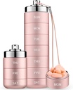 Mossime Metal Travel Pill Organizátor, Přenosný 7 Day Vitamin Organizátor Stackable, Vodotěsný 1 Times A Day Pill Box, Velké Pill Kontejner, Denní medicína Organizátor pro vitamín, Rybí olej, Dodatek