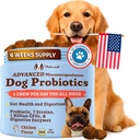Natural Dog Company Gut Health & Canine Specific Probiotics Chews, 1 Daily Chew for All Dogs, Prebiotics & Digestive Enzymes for Digestion, Gas, Loose Stool, Imunitation System & Bowel Support