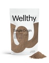 Wellthy Collagen Superfood Powder, Fights Stress & Fatigue, Cacao, Houba Powder - Organic Chaga & Reishi Extracts, Certified Organic Matcha, Allergen- Free & Non- GMO