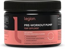 LEGION Pre Workout Pump - Arginin dodatek zvyšuje výrobu oxidu dusnatého - Nitric Oxide Booster pomáhá zvýšit sílu & Stamina, Promotes Enhanced Muscal Effectivity (Neochucené, 30 Služeb)