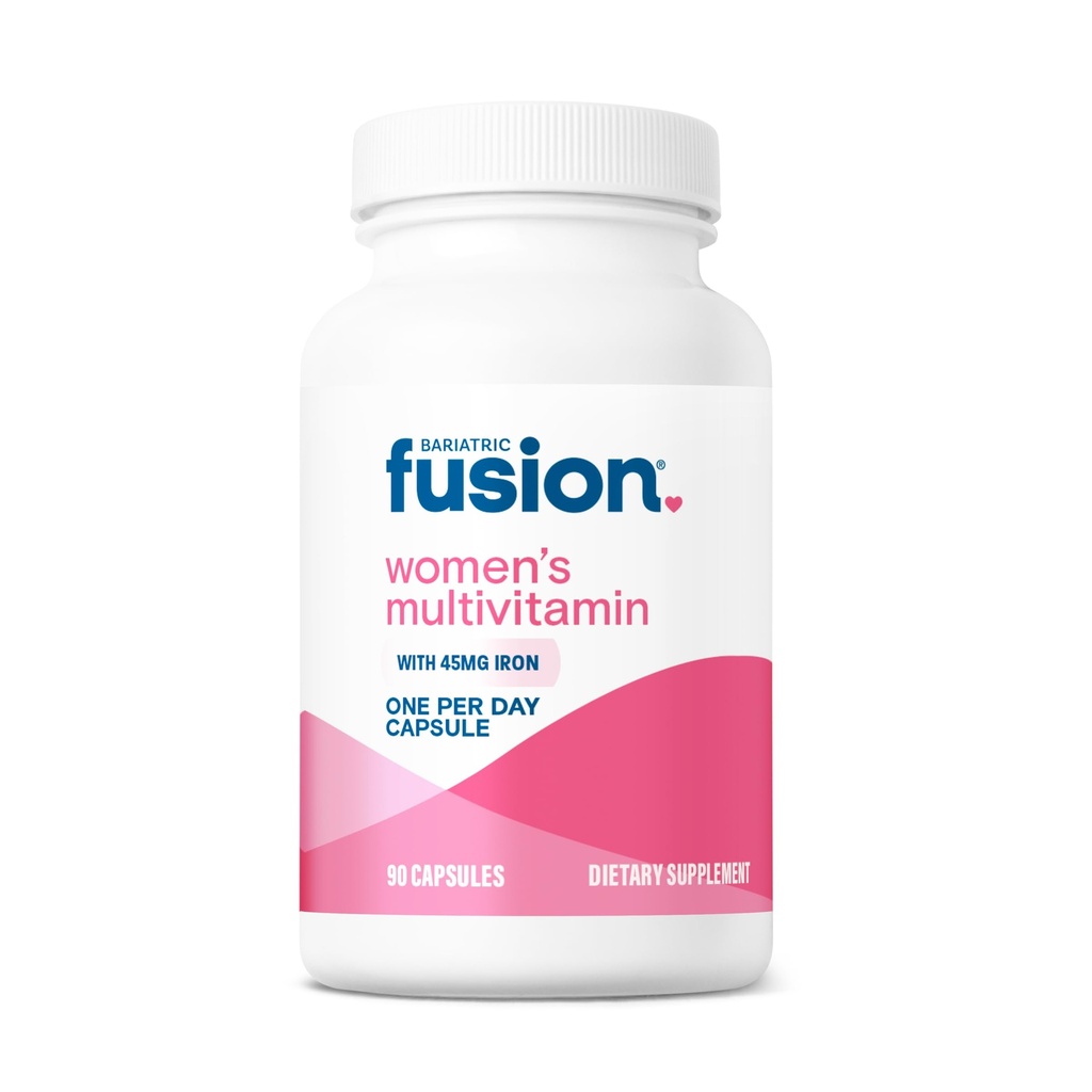 Bariatrická fúze Jeden za den Bariatric Multivitamin se železem pro ženy 124; s vlasy a nehty Vitamin Blend 124; Gastric Bypass a Sleeve Gastrektomie 124; 90 Počet 124; 3 Měsíční dodávka