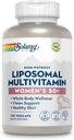SOLARAY Lipozomální Multivitamin pro ženy 50 Plus, zvýšená absorpce se železem, vitamin D, vitamin C, B12, Biotin & More, imunitní podpora a zdraví kostí, Vegan, 60 Služební, 120 VegCaps