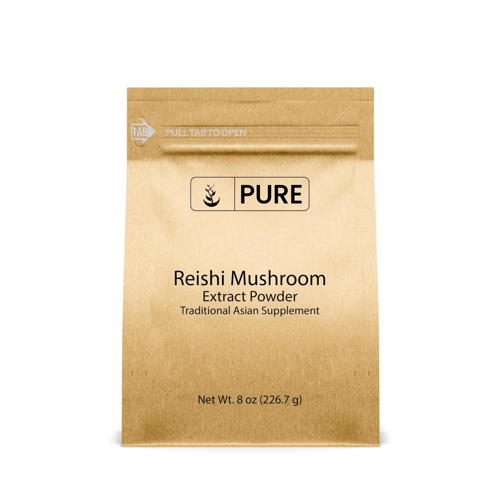 PURE ORIGINAL INGREDIENTS Reishi Houba (8oz) Lingzhi, Tradiční dodatek, Non- GMO, Lab- Ověřeno