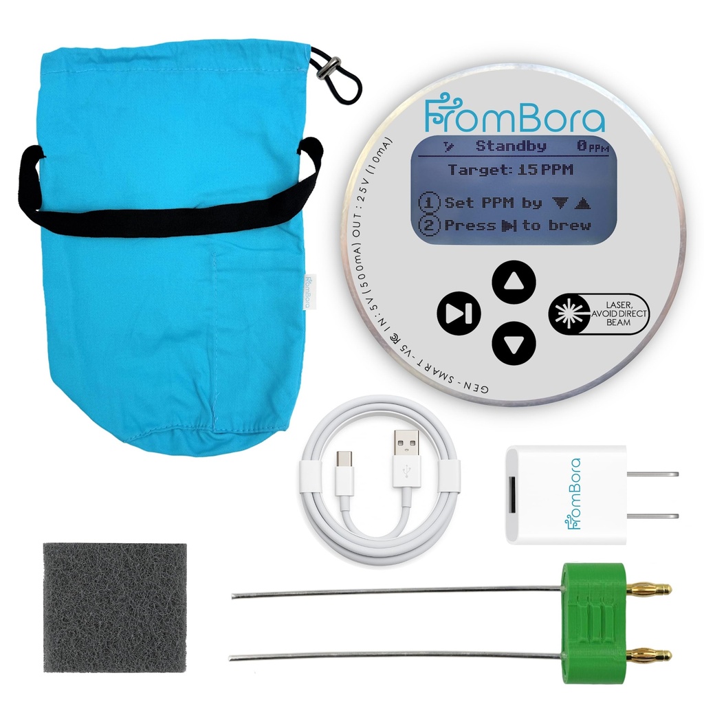 Koloidní stříbrný generátor Kit - 99.99% (Ag) Rudy, TDS Meter, Koloidní Stříbrný stroj, Vodní Ionizér stroj pro domácí, cestovní taška, FromBora Smart generátor