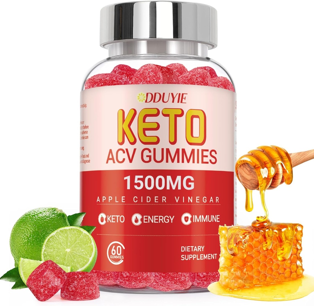 Keto ACV Gummies Advanced Weight Loss 124; 2000mg Low Carb Apple Cider Ocet Gummies for Detox, Cleansing Gummies 124; Made in USA Credi124; 60 Count