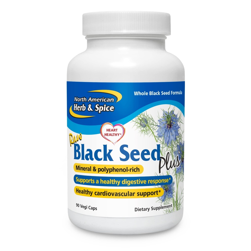 North American Herb and Spice, Black Seed Plus, 90- VCaps