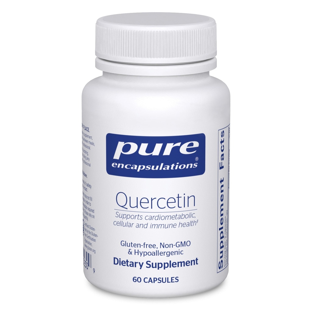 Čisté enkapsulace Quercetin - 500 mg - imunitní podpora, buněčné zdraví a srdeční zdraví - Antioxidační doplněk - Gluten Free & Non- GMO - 60 Kapsle