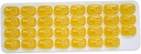 31 Day Monthly Pill Pod Organizátor pro snadnou léčbu - Zůstaňte na trati s denní vitamin dodatek Med Boxy, připraven na cestu - Žlutá