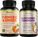 Přírodní základ kurkuma a zázvor 120 ct + Glucosamine Chondroitin 90 ct
