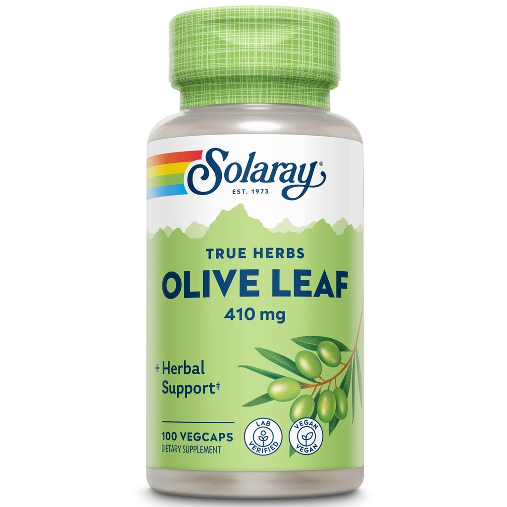 SOLARAY Olive Leaf Capsules, 410 mg iž