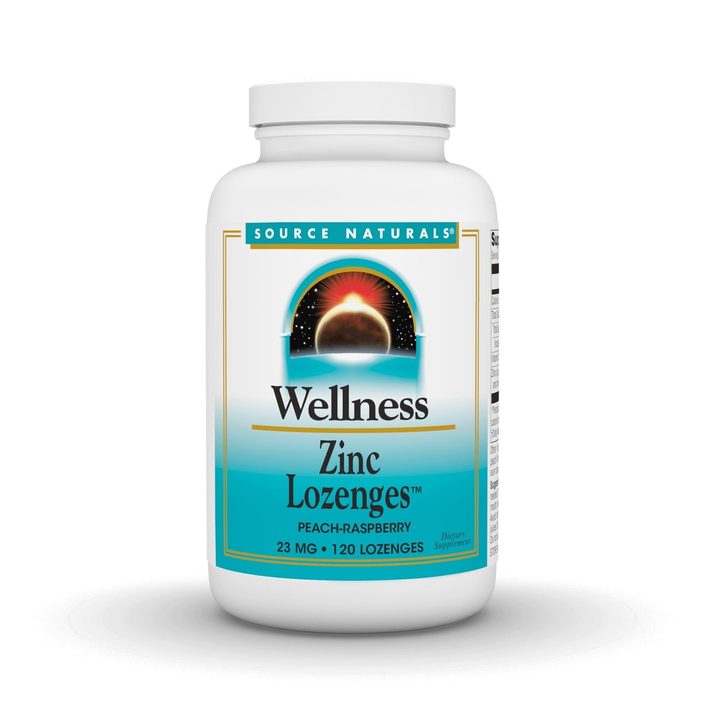 Zdroj Naturals Wellness zink Lozenges, Peach- Raspberry Flavord Imunitation Support, 23mg - 120 Lozenges