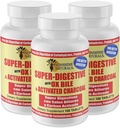 Sunshine Naturals Super Hudební dodatek. Ox Bile & Activated Charcoal for Digestive Support, Bloating Relief, Gut Cleanse, Nutrient Absorpce, a Celkově Wellness. 100 tablet. Balení po 3 ks