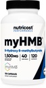 Nutricost myHMB Kapsle 1,500MG vápník HMB per Serving, 120 Kapsle, 40 Doručování - Performance Line, vápník B- Hydroxy B- Methylbutyrát Monohydrát