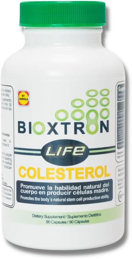 Bioxtron Life Cholesterol Natural AFA Stem Cell Supplementary - Výroba kmenových buněk - Podpora imunitního systému - Podporuje úrovně cholesterolu - Podporuje spojky a svaly - 90 Caps