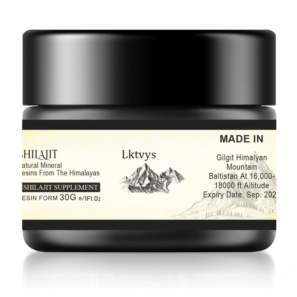 Shilajit Himalayan Organic, Shilajit dodatek, Shilajit Resin obohacený o více než 85 esenciální mikronutrienty, zvyšuje energii a imunitní vitalitu, čistý šilajit pro muže a ženy