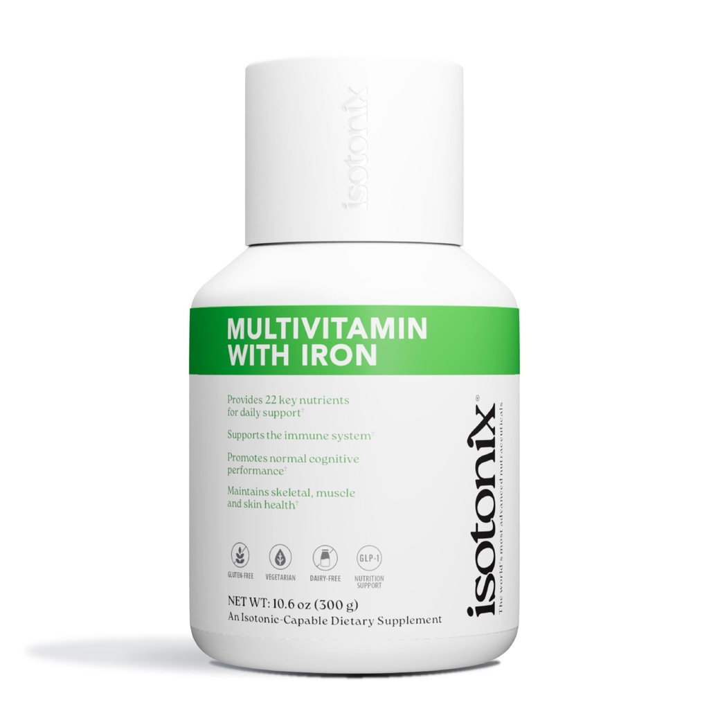 Isotonix Multivitamin se železem - podporuje imunitní systém, duševní jasnost, zdraví kostí a energie - Ideální pro muže, ženy - Gluten- Free, Non- GMO - 90 Služeb