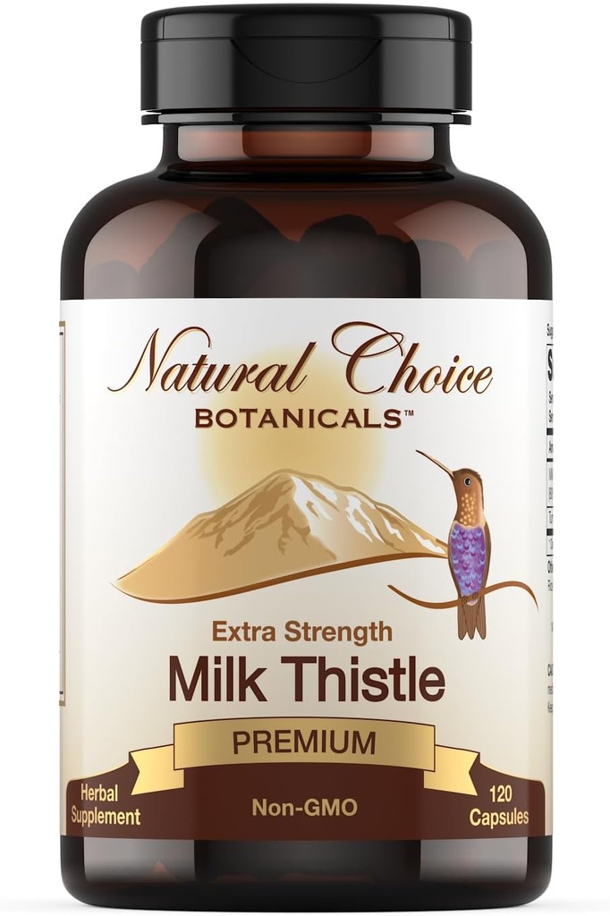 Mléko Thistle Extract (80% Silymarin Flavonoidy) Plus Kurkuma - 120 Kapsle