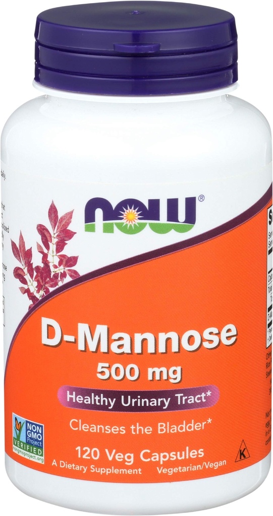 Foods D- Mannose, 120 Caps 500 mg (balení po 3)