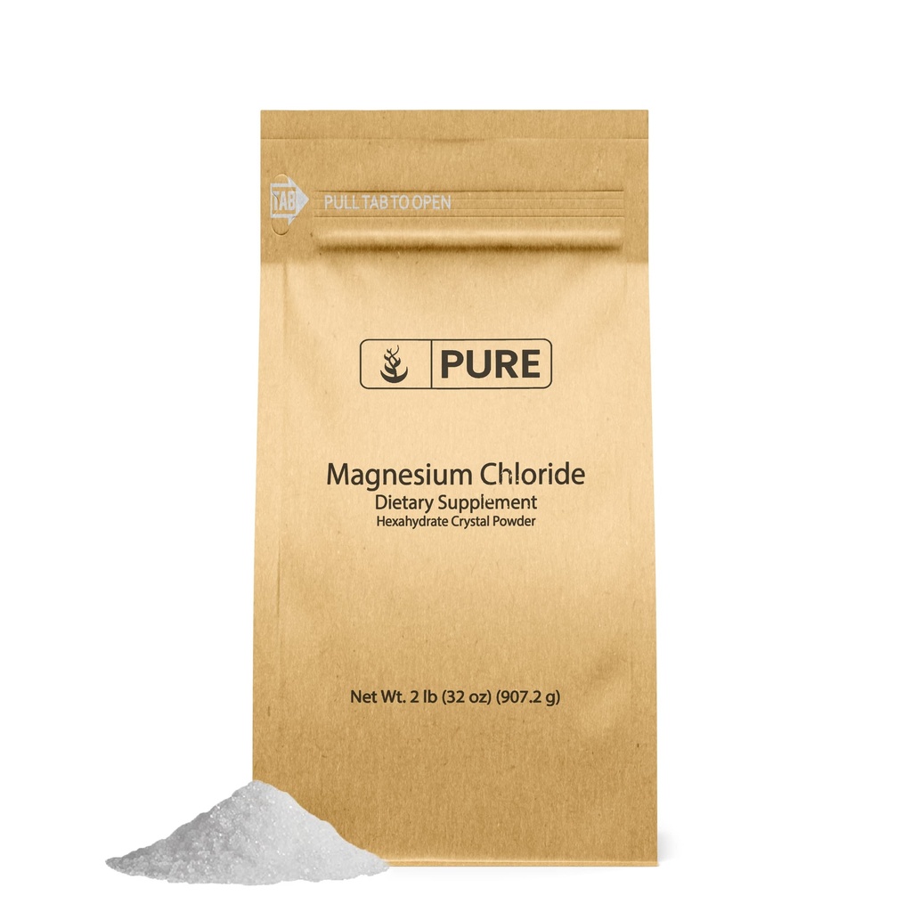 Čisté původní ingredience Chlorid hořečnatý (2lb) Ústní dodatek, Crystal Powder, Hořčík Dodatek, Potravinová třída