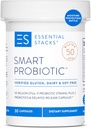 Základní zásobníky Smart Probiotic - 50 miliard CFU, 11 Probiotických zákrutů, 2 Prebiotika, opožděné uvolňování Kapsle - A Daily Probiotic Prebiotic Pro ženy a muže (30 Kapsle)