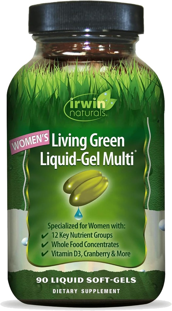 Irwin Naturals Ženy 's Liquid- Gel Multi - 120 Tekuté ponožky - Obsahuje 70 esenciální výživné látky, vitaminy a minerální látky