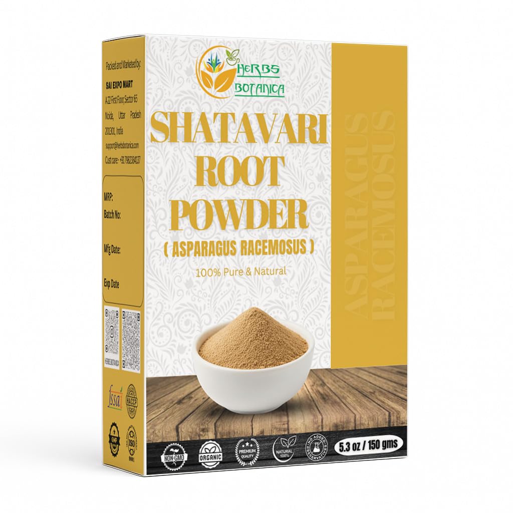 Byliny Botanica Shatavari Powder Natural Asparagus Racemosus for Lactation Kojení Kojení Shatavri Satawar Kalpa Kalp Indie Zlepšuje Kojení Př