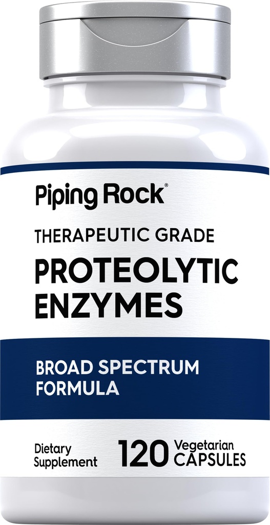 Piping Rock Proteolytic Enzymes Dodatek 124; 120 Kapsle 124; Broad Spectrum Komplex 124; Vegetarian, Non- GMO, gluten zdarma