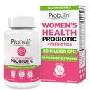 Probulin Womens Probiotic - Vaginální, UT, Gut & Imunitary Health with Lactobacillus Reuteri - 20 Milionů CFU, 12 Probiotických Strains & Prebiotics - 30 Vegan, Gluten zdarma Kapsle pro WholeBody Wellness