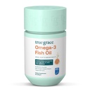 True Grace Omega33 Fish Oil - 60 Softgels - 1400 mg EPA + DHA - Brain, Heart, Joint & Imunitary Health - Organic, Gluten Free, Soy Free