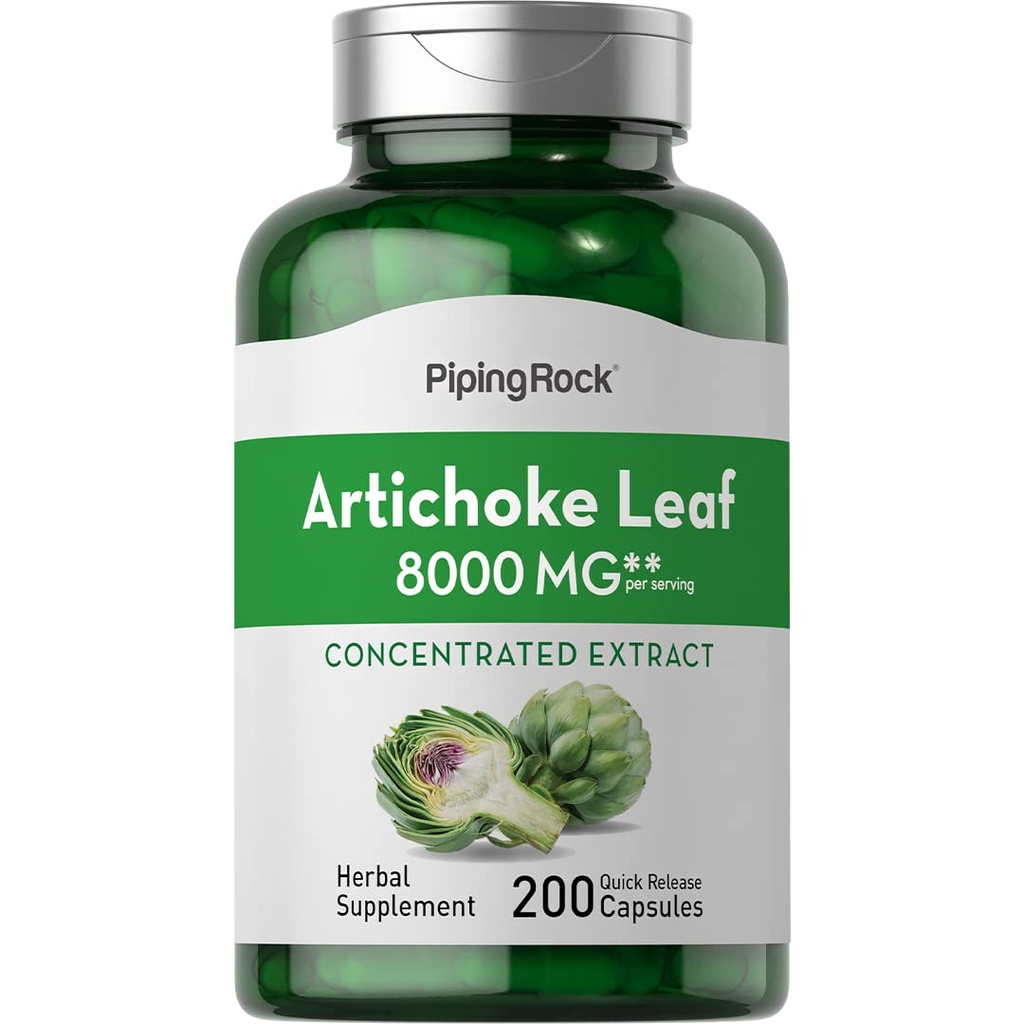 Piping Rock Artichoke Extract Capsules | 200 Pills | Herb Supplement | Cynara Scolymus | Non-GMO, Gluten Free