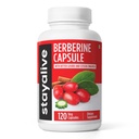 STAY ALIVE Premium Berberine s Ceylon Skořice, 3-in-1 Komplex s Berberine HCL 1200mg & Bitter Gourd Extract, 120 Kapsle, Extra síla prášek, Non- GMO & gluten- Free dodatek
