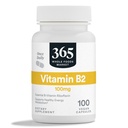365 By Whole Foods Market, Vitamin B2, 100Mg, 100 Zeleninové kapsle