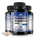 Draslík Magnesium dodatek 1000mg, vysoká absorpce Magnesium Zinum Aspartát draselný (90 Kapsle)