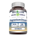 Amazing Installas Magnesium Citrát 124; 200 Mg tablety 124; Minerální dodatek 124; Non- GMO 124; Gluten Free Iber124; Made in USA (1 balení, 120 Počet)