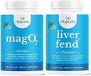 Nbsure Mago7 + Játra Fend Detox Bundle 124; Oxygen- Powered Colon Cleanse & Játra Podpora 124; Relief for Occasional Constolly, Bloating & Toxin Build- Up 124; Ozonated Magnesium + Mléko Thistle, 180 Kapsle