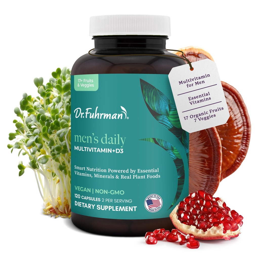 Dr. Fuhrman Multivitamin pro muže + D3 Vitamin pro imunitní podporu