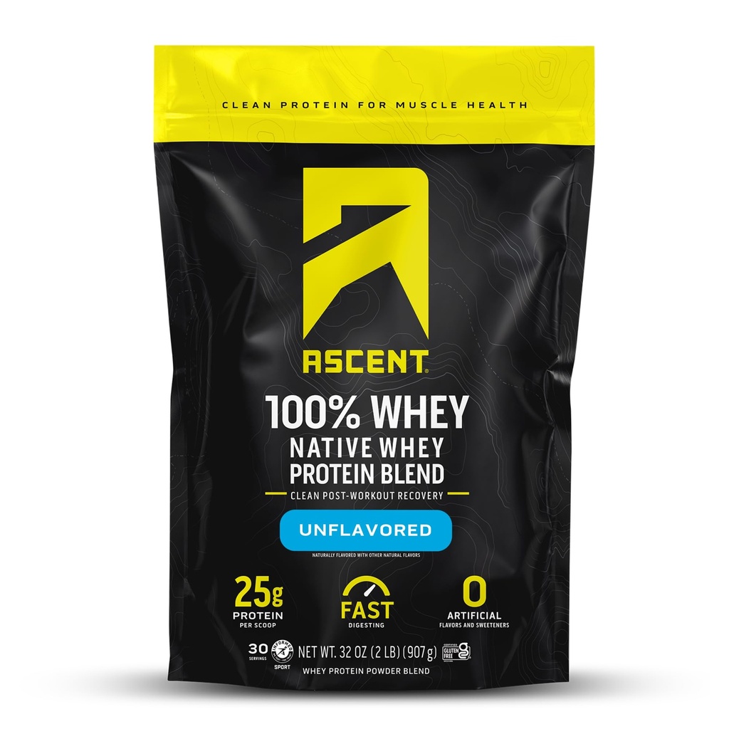 Chov 100% syrovátkový protein prášek - příspěvek cvičení syrovátkový protein izolát, nula umělé aroma & Sweeteners, gluten zdarma, 5.5g BCAA, 2.6g Leucin, bez příchutí 2 LB