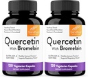 Sandhu Quercetin s Bromelain Vegetariánské kapsle Doplňky 120 Počet (Balení 2) 124; Bioflavonoidy pro imunitní podporu & Respirační zdraví, Sezónní alergie Podpora 124; Quercitin pro muže a ženy