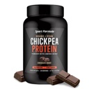 Sport Formule Chickpea Protein Powder, Organic and Vegan Plant Based Protein, All Natural Protein Powder with Essential Amino Acids, Chocolate Flavor, only 2 net Carbs with 21 Grams Protein
