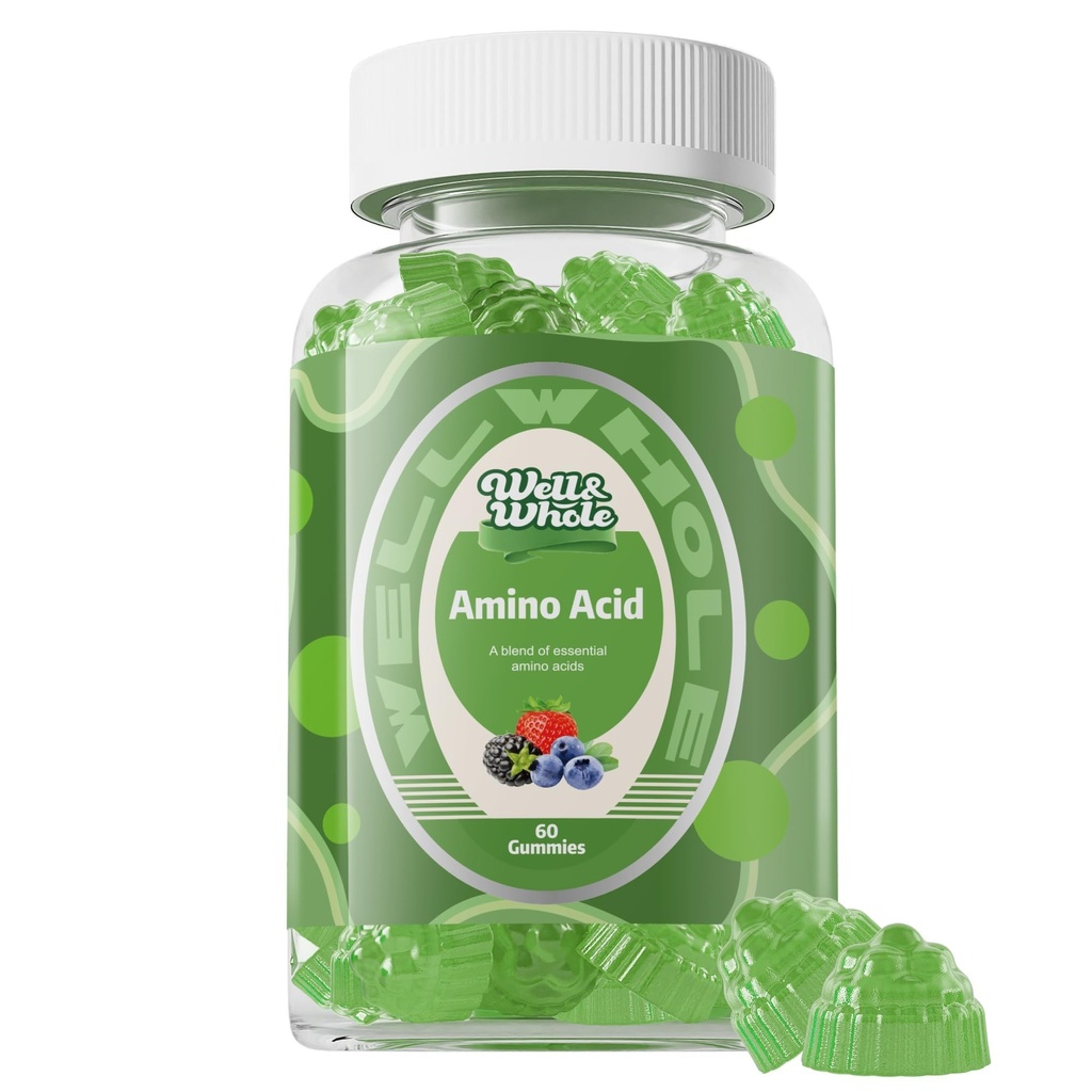 No a celá esenciální aminokyseliny dodatek žvýkačky - 9-in-1 EAA gumy pro ženy a muže, Energy & Muscle Recovery Supplement - Amino kyseliny dodatek, Smíšené Berry, 30 Služeb