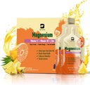 Magnesium Citrát tekutý dodatek, s bromelain, vitamin C, D3, B6, zinek, vysoká absorpce Magnesium Citrát perorální roztok, hořčík pro zácpu, Zzz & Energy, ananas, 10 Fl Oz