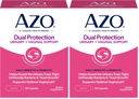 AZO Dual Protection CLAS124; Močová + Vaginální podpora * CLAS124; Prebiotická Plus Klinicky osvědčená Probiotická CLAS124; Začíná pracovat do 24 hodin CLAS124; Non- GMO CLAS124; 30 Počet (balení po 2)