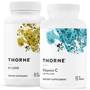 THORNE - Imunitní podpora Combo - Vitamin D3 a vitamín C pro zdravou imunitní funkci - 30 až 90 Služeb