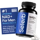 NAD + doplňky pro muže - Oxid dusnatý Prostate Zdravotní doplňky pro muže s Resveratrol, CoQ10, L Citrulline a Lycopene pro antiaging, Stamina a Cellular Energy Support 60 Kapsle