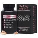 Bella Vérité Daily Collagen Dodatek pro ženy a muže - Essential Vitamíny pro mladistvé, Radiantní komplexion & celkové zdraví - Podpora záře a hladké pokožky, snížit vrásky a suchost (60 Kapsle)